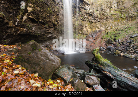 Whitfield Gill Wasserfall in der Nähe von Askrigg in Wensleydale Stockfoto