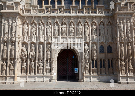 Exeter Kathedrale Westfassade, Devon Stockfoto