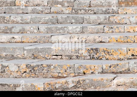 Theater Schritte, Palast von Knossos, Heraklion, Kreta, Griechenland Stockfoto
