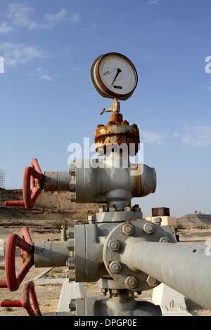 Ölquelle Nummer 1, Bestandteil der Öl-Museum, Bahrain Stockfoto