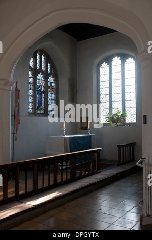 St. Marien Kirche, Redbourn, Hertfordshire, England, Vereinigtes Königreich Stockfoto