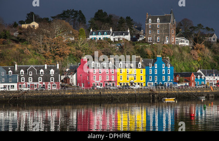 Tobermory Hafens auf der Isle of Mull in Schottland. Stockfoto