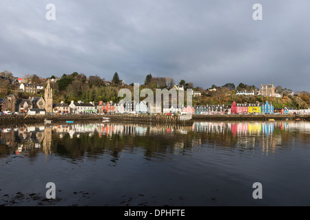 Tobermory Hafens auf der Isle of Mull in Schottland. Stockfoto