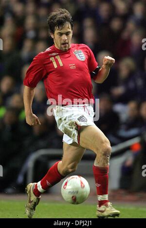 15. Mai 2006 - Anfield Road, LIVERPOOL, ENGLAND - JOE COLE. ENGLAND & CHELSEA FC. ENGLAND V URUGUAY. Anfield Road, LIVERPOOL, ENGLAND.01-Mar-06.DIK42691.K47874.  -Vorschau WM 2006 (Kredit-Bild: © Globe Photos/ZUMAPRESS.com) Stockfoto