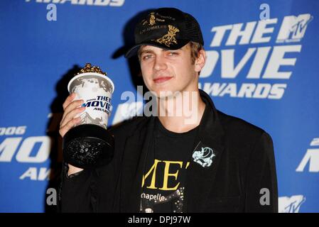 15. September 2006 - Culver City, California, USA - HAYDEN CHRISTENSEN. ACTOR.2006 MTV MOVIE AWARDS. SONY STUDIOS, CULVER Culver City, California, USA.06-03-2006.LAR69881.K49928. (Kredit-Bild: © Globe Photos/ZUMAPRESS.com) Stockfoto