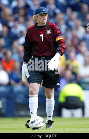 12. Mai 2006 - HAMPDEN PARK, GLASGOW, Schottland - OLIVER KAHN. Deutschland. SCHOTTLAND GEGEN DEUTSCHLAND. HAMPDEN PARK, GLASGOW, SCOTLAND.07/06/2003.DID13988. K47872. VORSCHAU WM 2006. (Kredit-Bild: © Globe Photos/ZUMAPRESS.com) Stockfoto