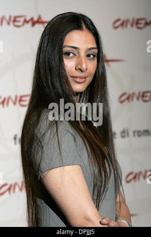 28. Oktober 2006 - TABU Rom, Italien. ACTRESS.1ST FILMFESTIVAL IN ROM, NAMENSVETTER. Rom, ITALY.16 Oktober 2006.DIE19212. Bildnachweis:-K51014 (Kredit-Bild: © Globe Photos/ZUMAPRESS.com) Stockfoto