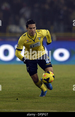 Bologna, Italien. 11. Januar 2014. Hernanes (Lazio) Football / Soccer: italienische "Serie A" match zwischen Bologna 0: 0 SS Lazio im Stadio Renato Dall'Ara in Bologna, Italien. © Maurizio Borsari/AFLO/Alamy Live-Nachrichten Stockfoto