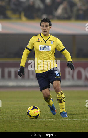 Bologna, Italien. 11. Januar 2014. Hernanes (Lazio) Football / Soccer: italienische "Serie A" match zwischen Bologna 0: 0 SS Lazio im Stadio Renato Dall'Ara in Bologna, Italien. © Maurizio Borsari/AFLO/Alamy Live-Nachrichten Stockfoto