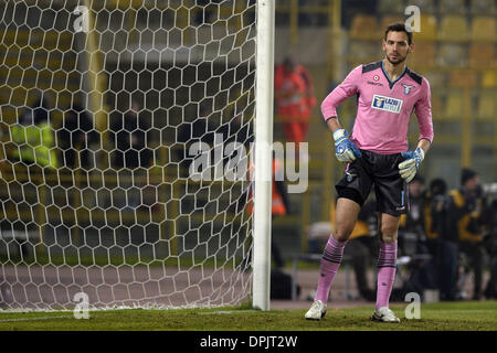 Bologna, Italien. 11. Januar 2014. Etrit Berisha (Latium) Football / Soccer: italienische "Serie A" match zwischen Bologna 0: 0 SS Lazio im Stadio Renato Dall'Ara in Bologna, Italien. © Maurizio Borsari/AFLO/Alamy Live-Nachrichten Stockfoto