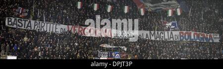 Bologna, Italien. 11. Januar 2014. Bologna-fans Fußball / Fußball: italienische "Serie A" match zwischen Bologna 0: 0 SS Lazio im Stadio Renato Dall'Ara in Bologna, Italien. © Maurizio Borsari/AFLO/Alamy Live-Nachrichten Stockfoto