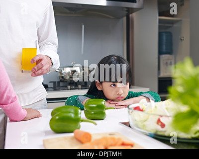 unglückliche Mädchen Stockfoto