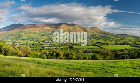 Blick auf die Galty Mountains von Lisvarrinane Glen of Aherlow, County Tipperary, Irland Stockfoto