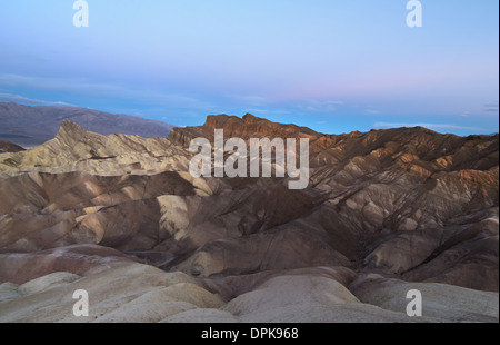 Blick vom Zabriskie Point in Death Valley Nationalpark Kalifornien Vereinigte Staaten Stockfoto
