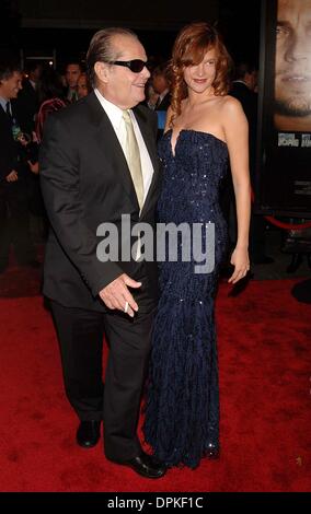 27. September 2006 Premieren - New York, New York, USA - THE DEPARTED im Ziegfeld Theatre in Manhattan am 26. September 2006... Andrea Renault K49997AR. JACK NICHOLSON PAZ DE LA HUERTA(Credit Image: © Globe Photos/ZUMAPRESS.com) Stockfoto