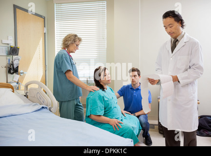 Arzt Prüfungs-CTG-print Stockfoto