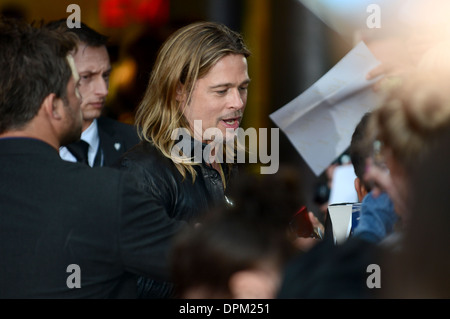 Brad Pitt - Deutschland-Premiere von "World War Z" im CineStar am Potsdamer Platz, Berlin - 4. Juni 2013 Stockfoto