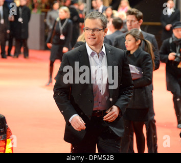 Matt Damon - 63. jährlichen Berlinale International Film Festival, "Promised Land" Premiere, Berlin - 8. Februar 2013 Stockfoto