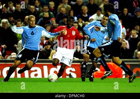 2. März 2006 - Liverpool, Großbritannien - A18288. angerechnet werden muss. Â © Gareth Gay/Alphasports/060815.03-01-2006.Sean Wright Phillips.England V Urauay (2-1) International Friendly statt an der Anfield Road in Liverpool... Dieses Bild kann nur im Rahmen einer redaktionellen Funktion verwendet werden. Keine Website/Internet verwenden, wenn die Website mit der Football Association registriert ist. (Kredit-Bild: © G Stockfoto