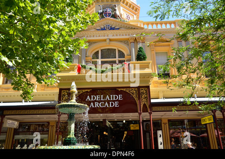 Die Adelaide Arcade in Rundle Street, Adelaide, Südaustralien Stockfoto