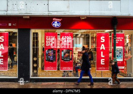 Phones 4u Ladenfront Northampton UK Stockfoto