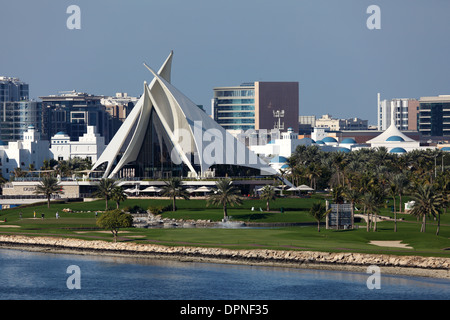 Dubai Creek Golf Course und Yacht Club. Vereinigte Arabische Emirate Stockfoto