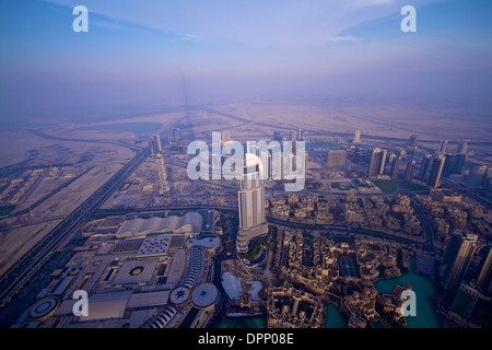 Vereinigte Arabische Emirate, Dubai, Dubai Burj Khalifa, Ansicht, Dubai Mail Adresse Hotel Stockfoto