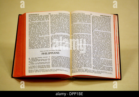 Bibel - Brief des Paulus an die Philipper Stockfoto