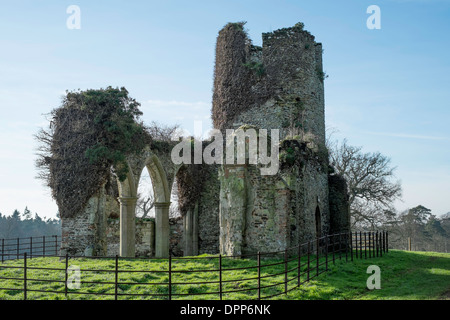 Die ruinierte Kirche von St Mary's, Appleton, in der Nähe des Sandringham Estate in Norfolk, Großbritannien. Stockfoto