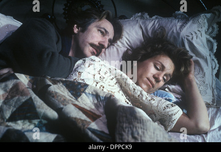 Alan Rickman britischer Schauspieler und Juliet Stevenson britische Schauspielerin im Film True Wahnsinn Deep. London, England 1990 1990er Jahre HOMER SYKES. Stockfoto