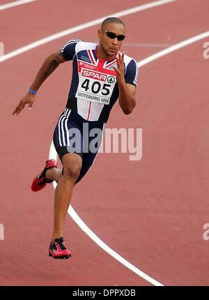 9. August 2006 - Ullevi-Stadion, Göteborg, Schweden -. EUROPEAN ATHLETICS CHAMPIONSHIPS TAG DREI... RIKKI FIFTON.200 METER. K49263. (Kredit-Bild: © Globe Photos/ZUMAPRESS.com) Stockfoto