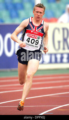 10. August 2006 - Ullevi-Stadion, Göteborg, Schweden - K49273. EUROPEAN ATHLETICS CHAMPIONSHIPS TAG VIER. RICHARD HILL.800 METER. (Kredit-Bild: © Globe Photos/ZUMAPRESS.com) Stockfoto