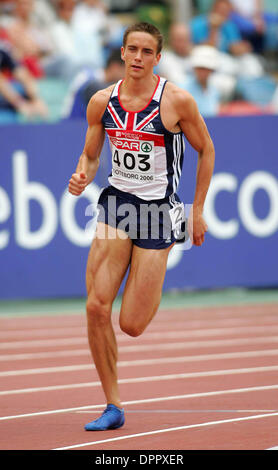 10. August 2006 - Ullevi-Stadion, Göteborg, Schweden - K49273. EUROPEAN ATHLETICS CHAMPIONSHIPS TAG VIER. SAM ELLIS.800 METER. (Kredit-Bild: © Globe Photos/ZUMAPRESS.com) Stockfoto