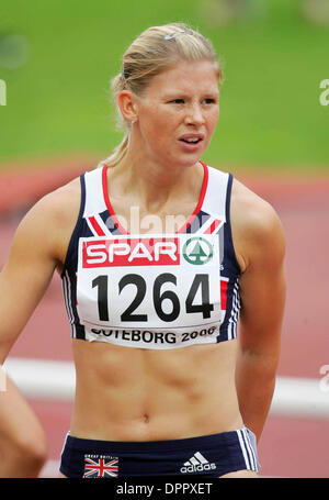 10. August 2006 - Ullevi-Stadion, Göteborg, Schweden - SARA MCGREAVY. K49273. EUROPEAN ATHLETICS CHAMPIONSHIPS TAG FOUR.100 METER HÜRDEN. (Kredit-Bild: © Globe Photos/ZUMAPRESS.com) Stockfoto