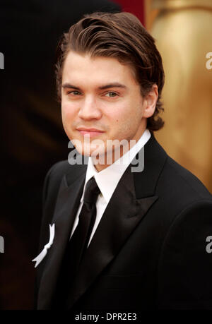 22. Februar 2009 - Hollywood, Kalifornien, USA - EMILE HIRSCH für die 81. Oscar-Verleihung im Kodak Theatre. (Kredit-Bild: © Jonathan Alcorn/ZUMA Press) Stockfoto