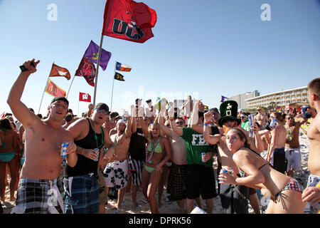 17. März 2009 party - Panama City Beach, Florida, USA - College-Studenten während der Spring Break 2009. (Kredit-Bild: © Shane Babin/ZUMA Press) Stockfoto