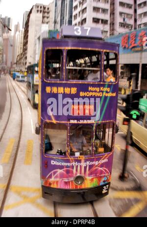 30. Dezember 2008 reist in die Stadt Hong Kong - Hong Kong, China - bunten Zug A. (Kredit-Bild: © Rafael Ben-Ari/Chamäleons Auge/ZUMA Press) Einschränkungen: Unbekanntes Datum! Stockfoto