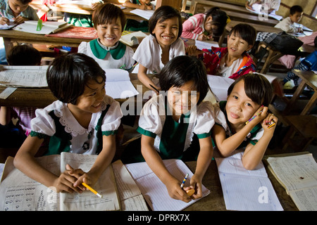 Myanmar, Amarapura, Schule Stockfoto