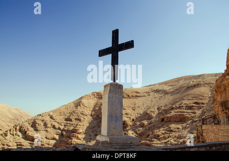 Alte St.-Georgs Kloster in der Judäischen Wüste Stockfoto