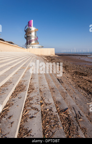 Neue vertikale Pier in Redcar, Cleveland, England Stockfoto