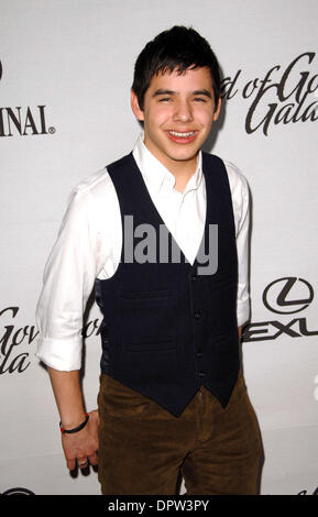 2. Dezember 2008 - 4. Jahrestagung "Weg zur Heilung '' Gala auf das Hyatt Regency Century Plaza in Los Angeles, CA 02.12.2008... Bild: David Archuleta... James Diddick / K60473JDI (Kredit-Bild: © Globe Photos/ZUMAPRESS.com) Stockfoto