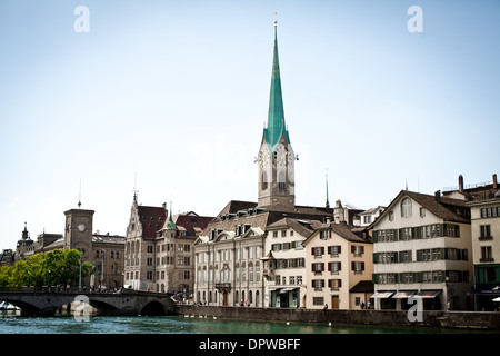Schöne Aussicht auf Zürich, Schweiz Stockfoto