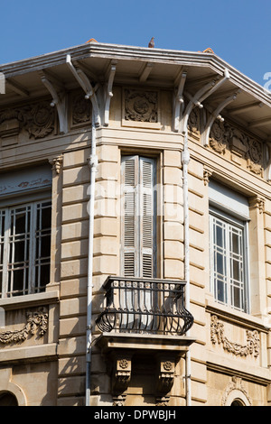 Koloniale Architektur Detail, Saint Andrews Street, Limassol, Zypern Stockfoto