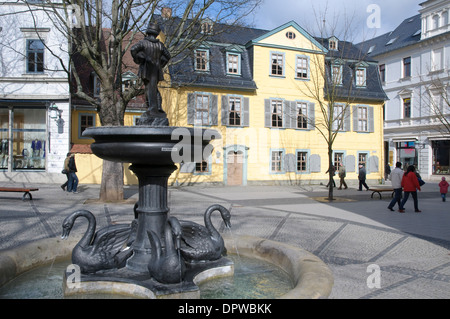 Ehemaliger Wohnsitz von Friedrich Schiller, Weimar, Thüringen, Deutschland, Europa Stockfoto