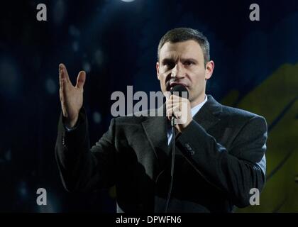 Kiew, Ukraine. 15. Januar 2014. Vitali Klitschko - einer der Führer der ukrainischen Opposition, ehemalige WBC, WBO und Ring Magazine Schwergewichts-champion Sergii Kharchenko/NurPhoto/ZUMAPRESS.com/Alamy © Live-Nachrichten Stockfoto