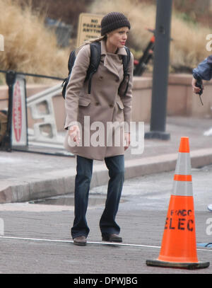 6. März 2009 - New York, NY, USA - ANGELINA JOLIE Filme "Salz" in Washington DC am l ' Enfant Plaza. (Kredit-Bild: © Dan Herrick/ZUMA Press) Stockfoto