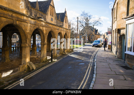 Die Markthalle an der High Street im Zentrum von Chipping Campden, UK Stockfoto