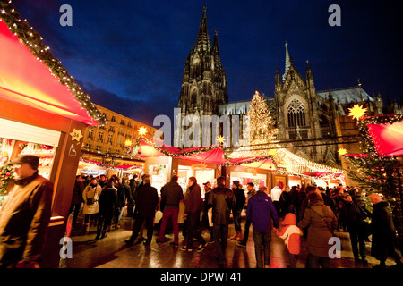 Weihnachten Markt Köln und Dom, Köln (Köln), Deutschland, Europa Stockfoto
