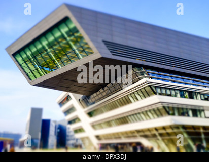 WU Campus Wien, der Wirtschaftsuniversität Wien und Business, LC, Library and Learning Center, Zaha Hadid Stockfoto