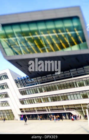 WU Campus Wien, der Wirtschaftsuniversität Wien und Business, LC, Library and Learning Center, Zaha Hadid Stockfoto